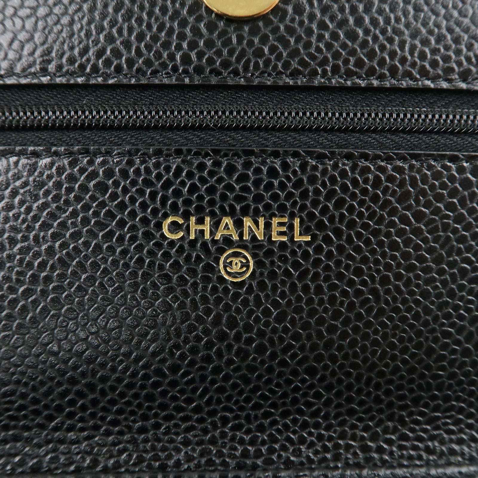Chanel Matelasse Caviar Skin Chain Wallet