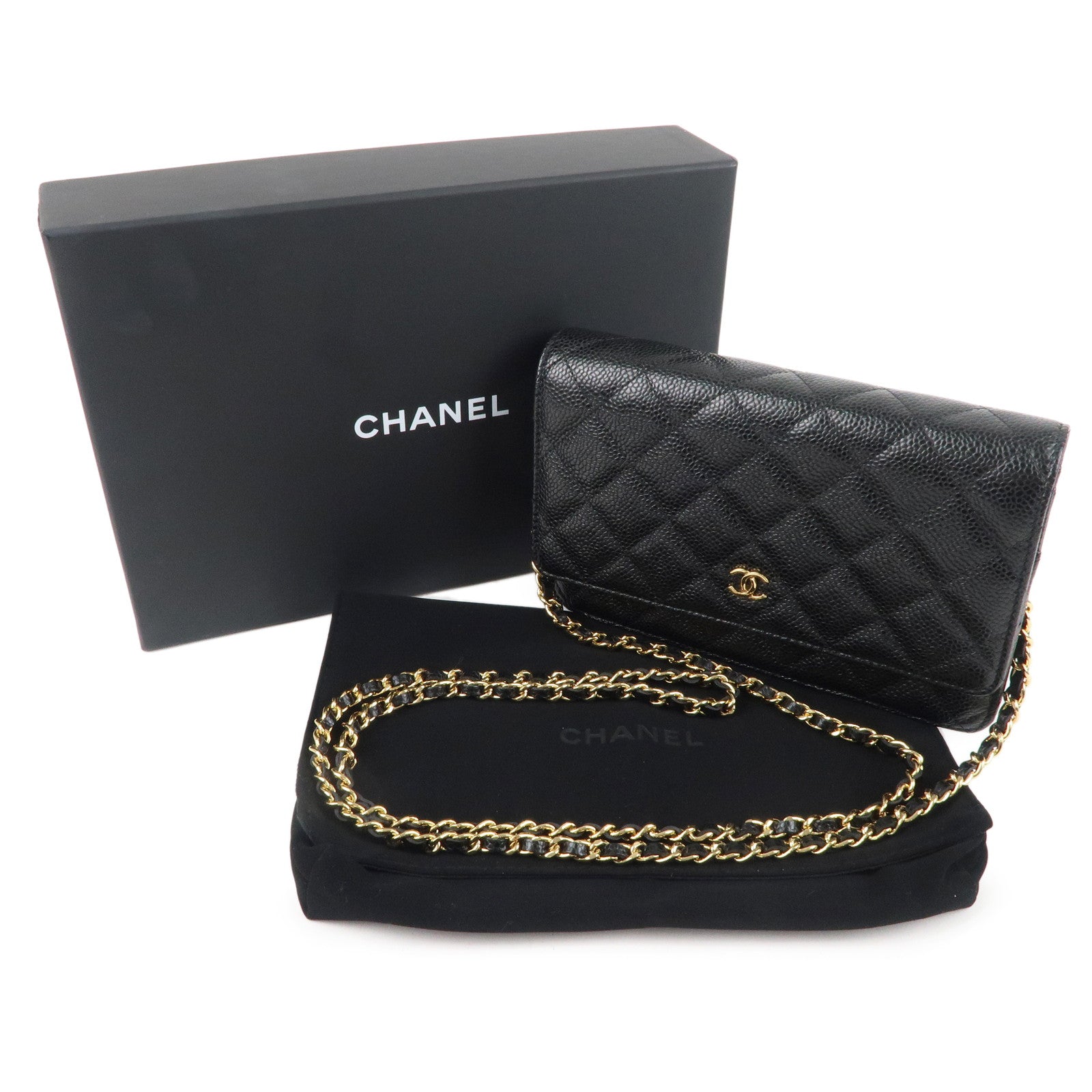 CHANEL-Matelasse-Caviar-Skin-Chain-Wallet-WOC-Black-GHW-AP0250 –  dct-ep_vintage luxury Store
