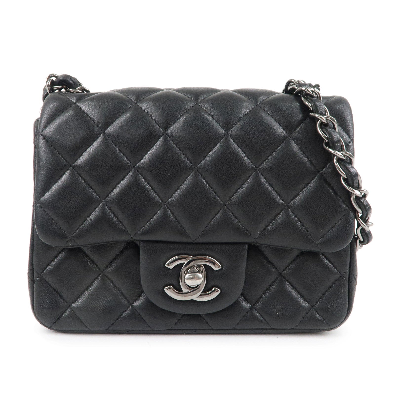 CHANEL-Matelasse-Lamb-Skin-Mini-Chain-Shoulder-Bag-Black-A01115 –  dct-ep_vintage luxury Store