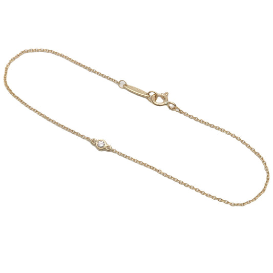 Tiffany&Co.-By-the-Yard-1P-Diamond-Bracelet-0.05ct-K18-Yellow-Gold