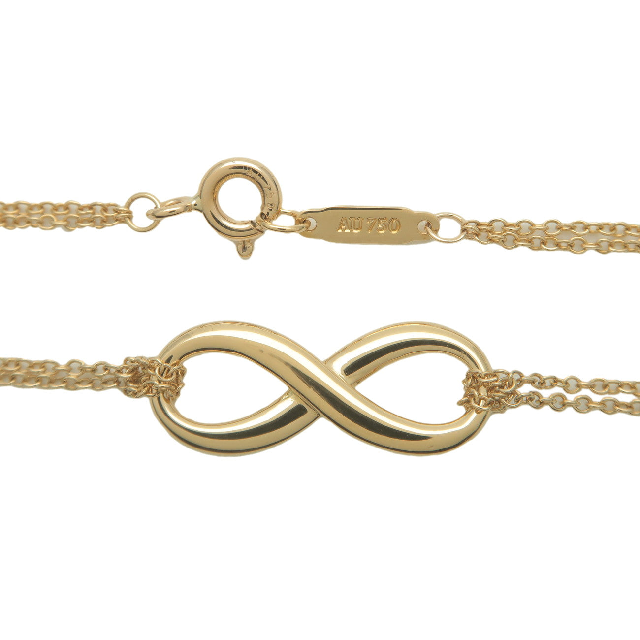 Tiffany&Co. Infinity Bracelet K18YG 750YG Yellow Gold