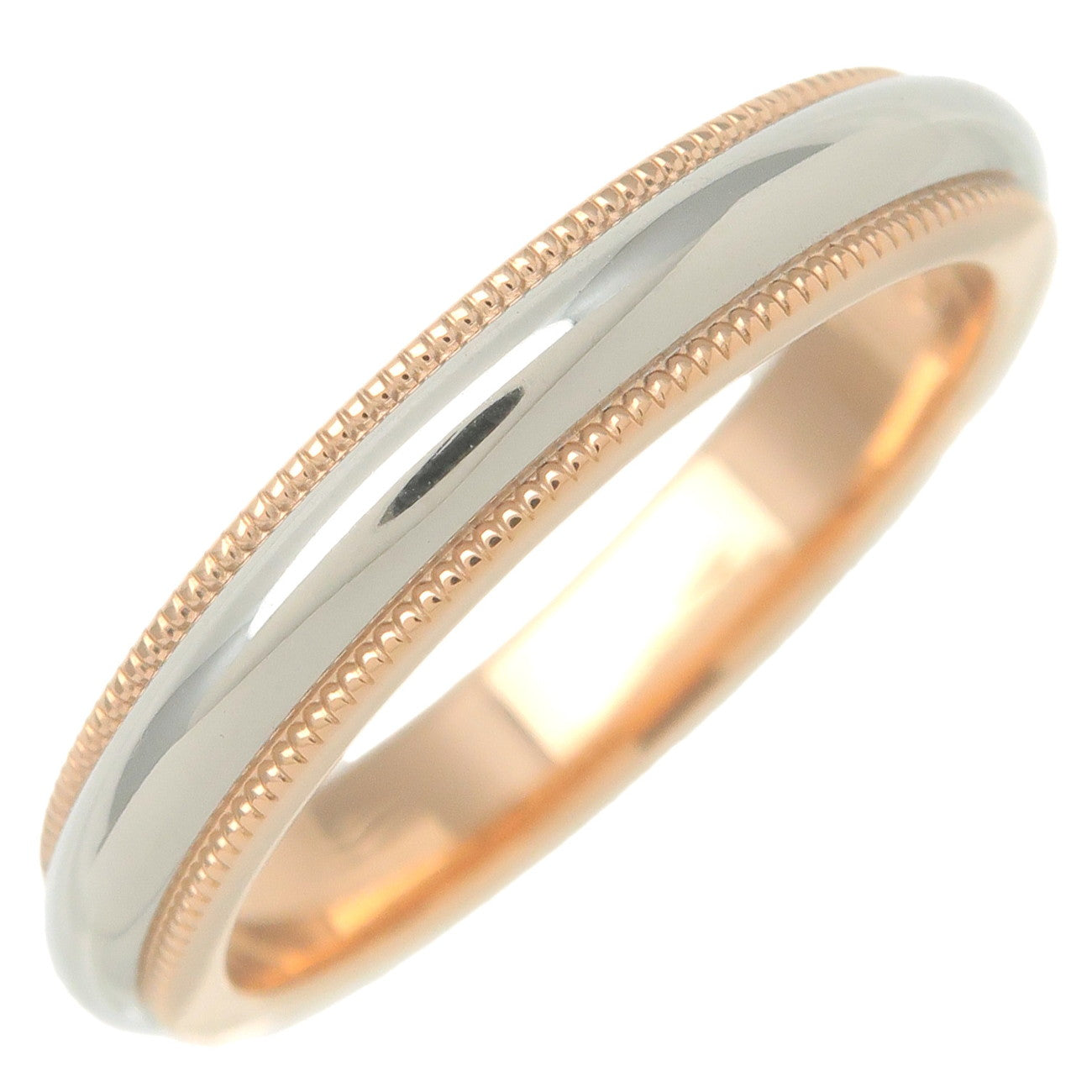 Tiffany&Co.-Milgrain-Band-Ring-K18-750-Rose-Gold-Platinum-950-US6