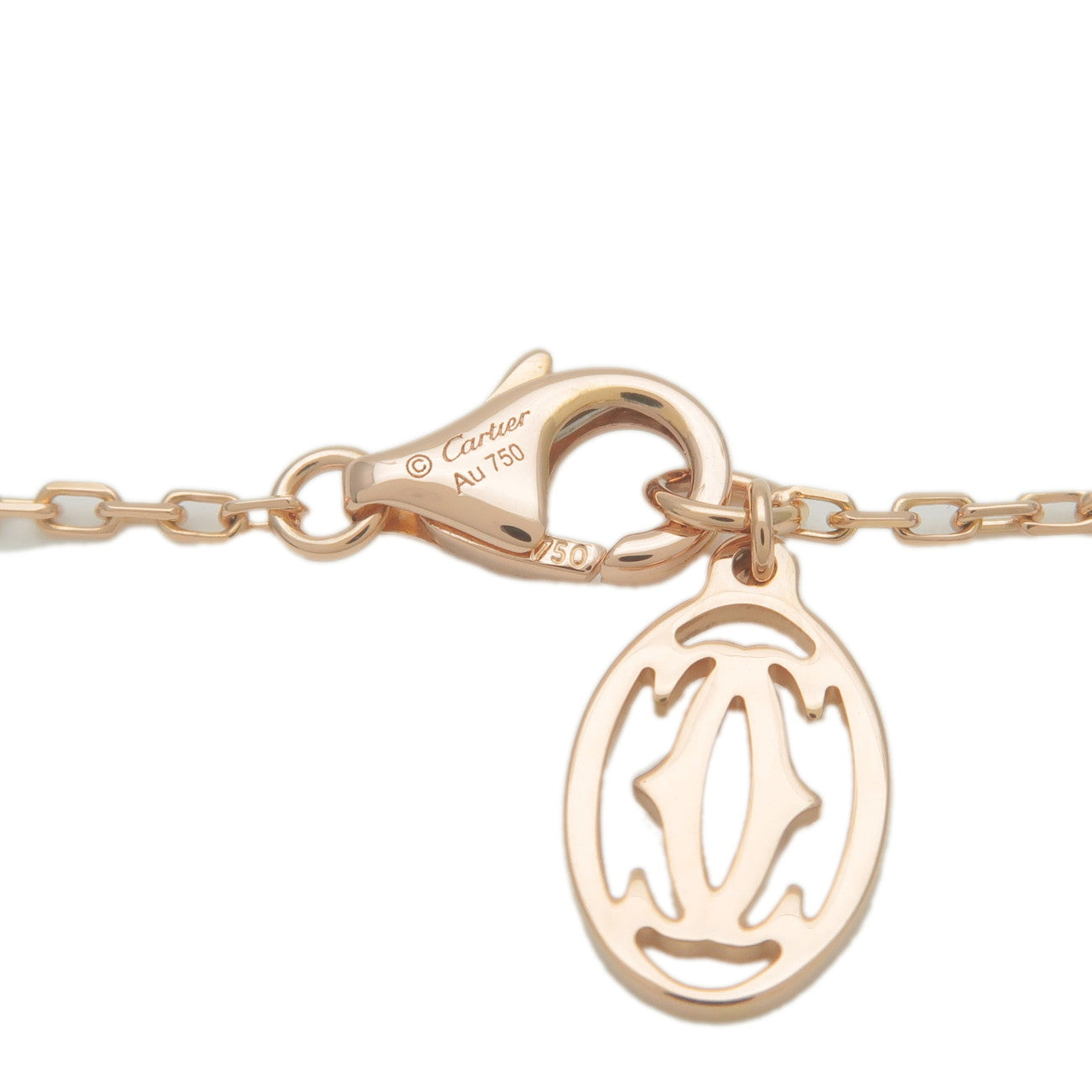 Cartier Diamant Leger SM 1P Diamond Necklace 0.09ct K18 750PG