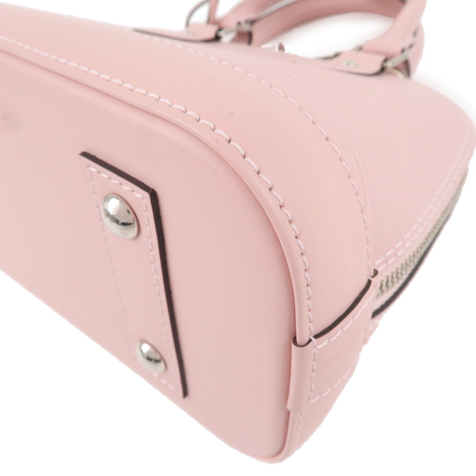Louis Vuitton Alma BB Pink Rose Ballerine Epi Hand Shoulder Bag w/Pad Lock  Key