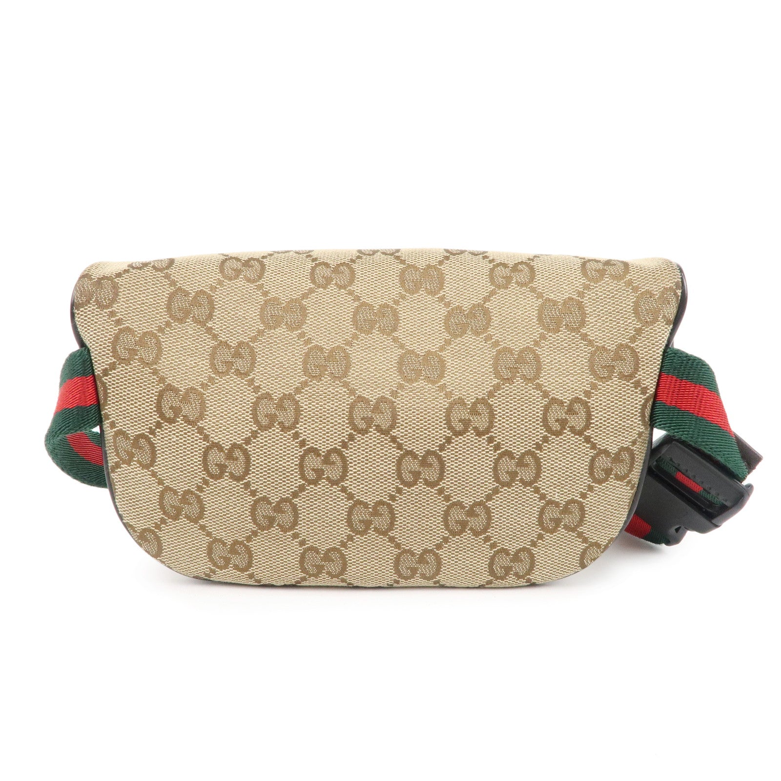 GUCCI Childrens Sherry GG Canvas Leather Waist Bag Beige 311159