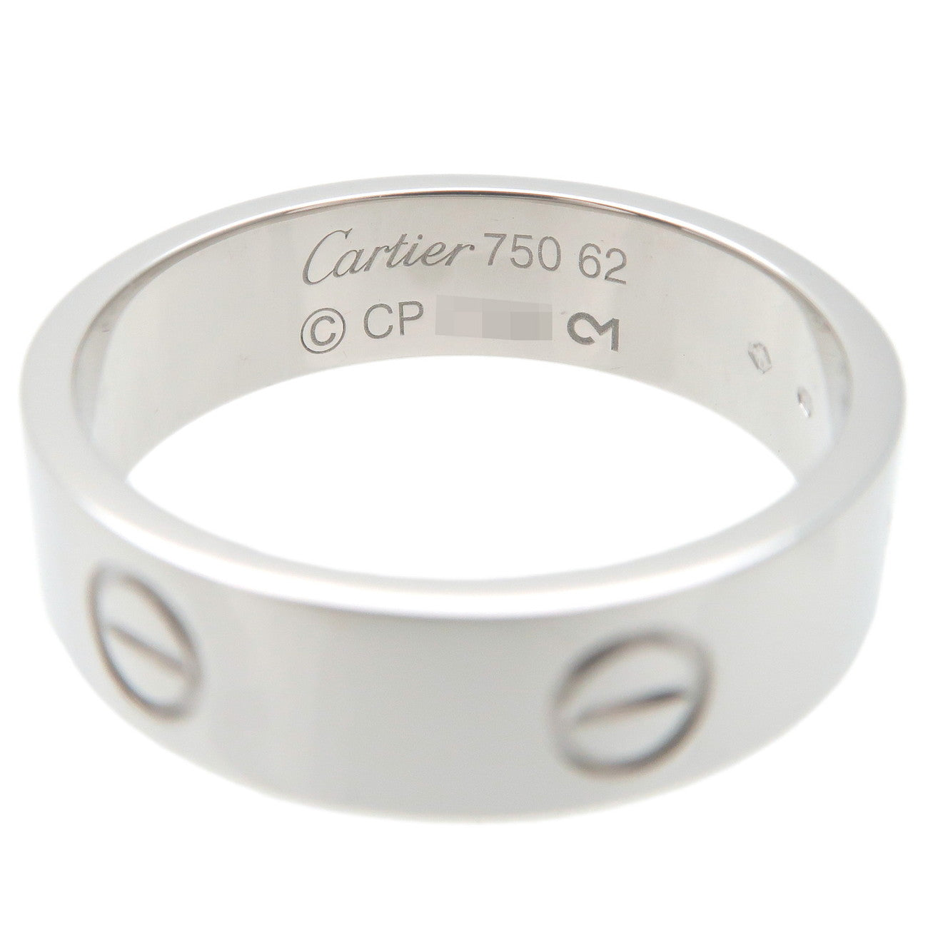 Cartier Love Ring K18WG 750WG White Gold 62 US10 EU62 Mindarie