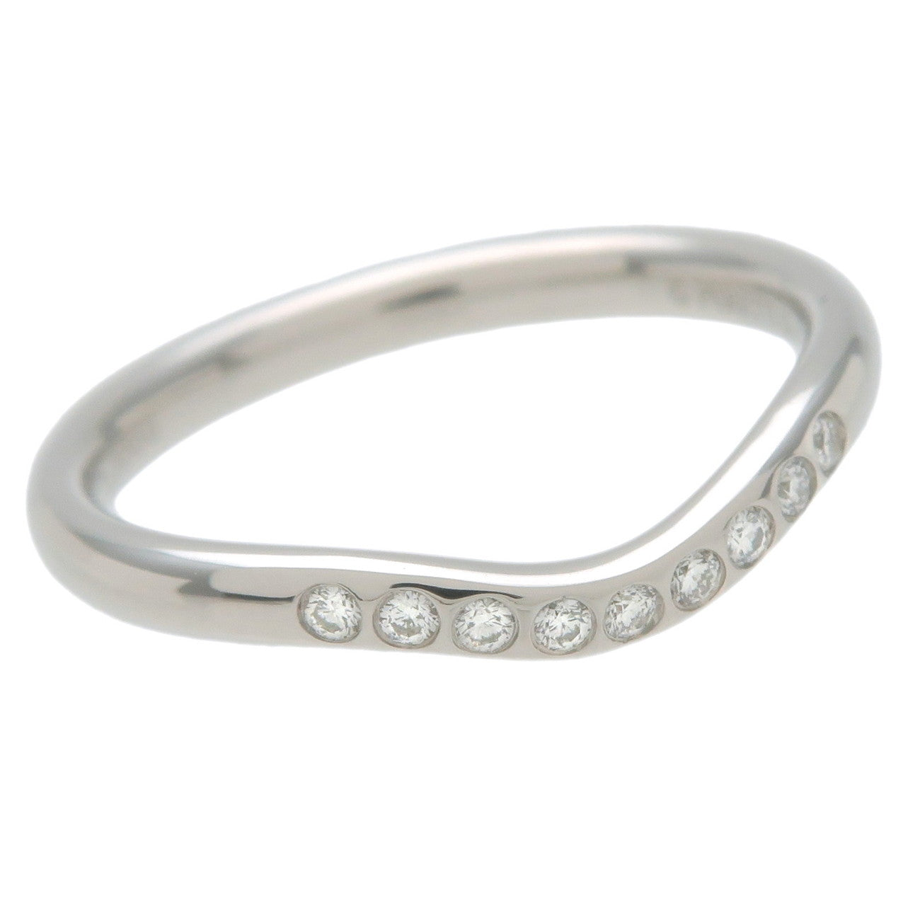 Tiffany&Co.-Curved-Band-9P-Diamond-Ring-PT950-Platinum-US5