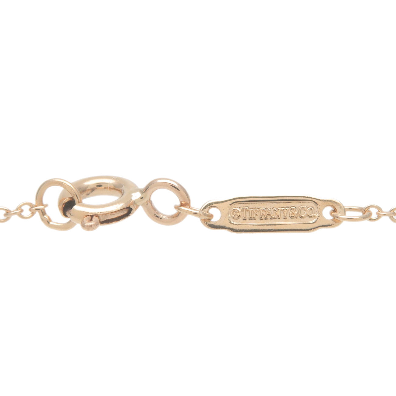 Tiffany&Co. Ampersand Diamond Necklace K18PG 750PG Rose Gold