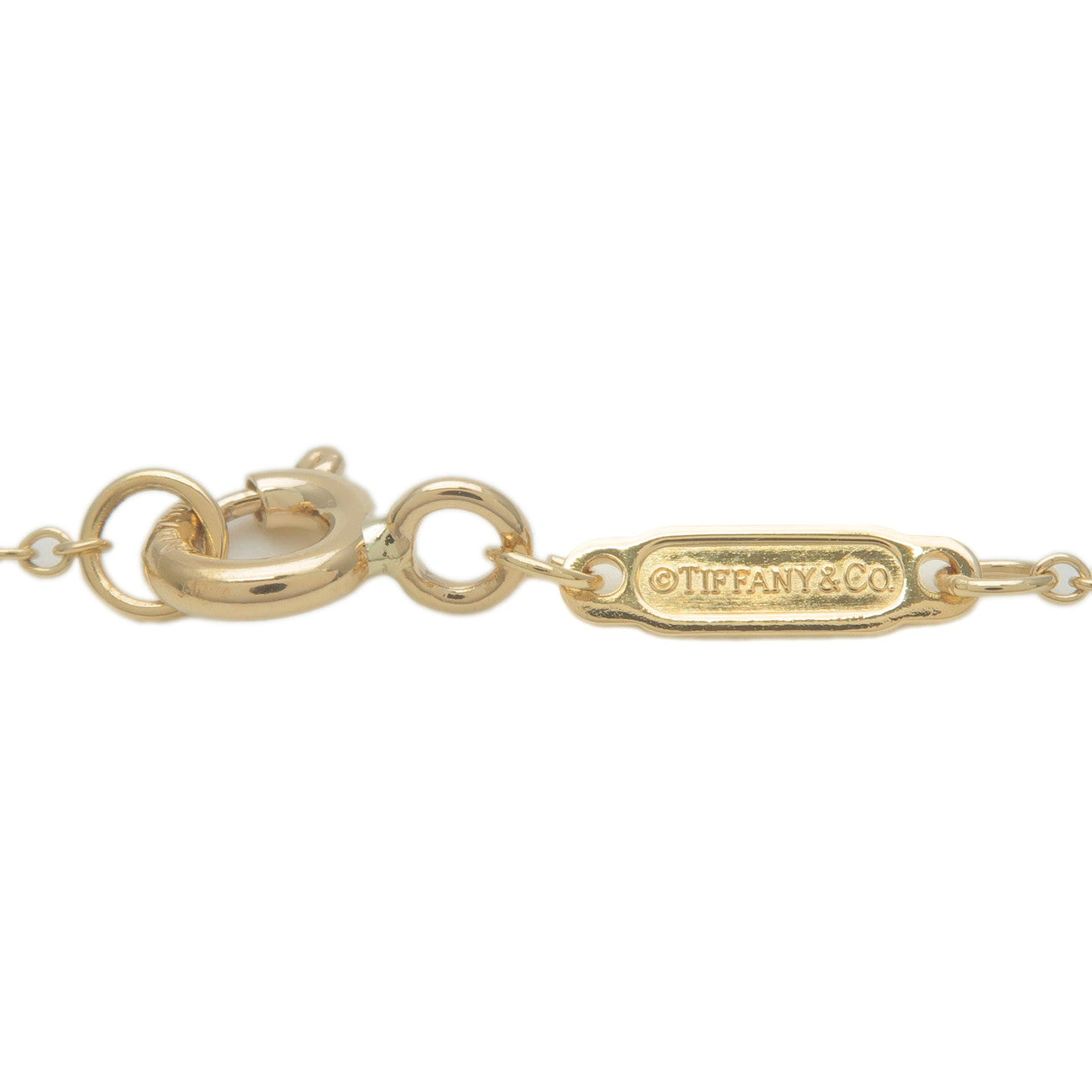 Tiffany&Co. Ampersand Diamond Necklace K18YG 750YG Yellow Gold