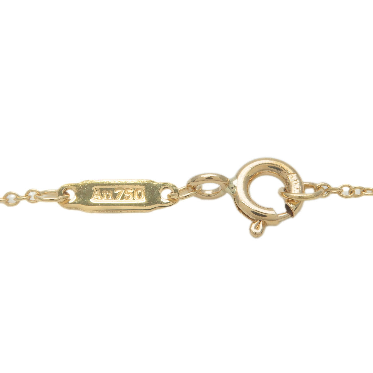 Tiffany&Co. Ampersand Diamond Necklace K18YG 750YG Yellow Gold