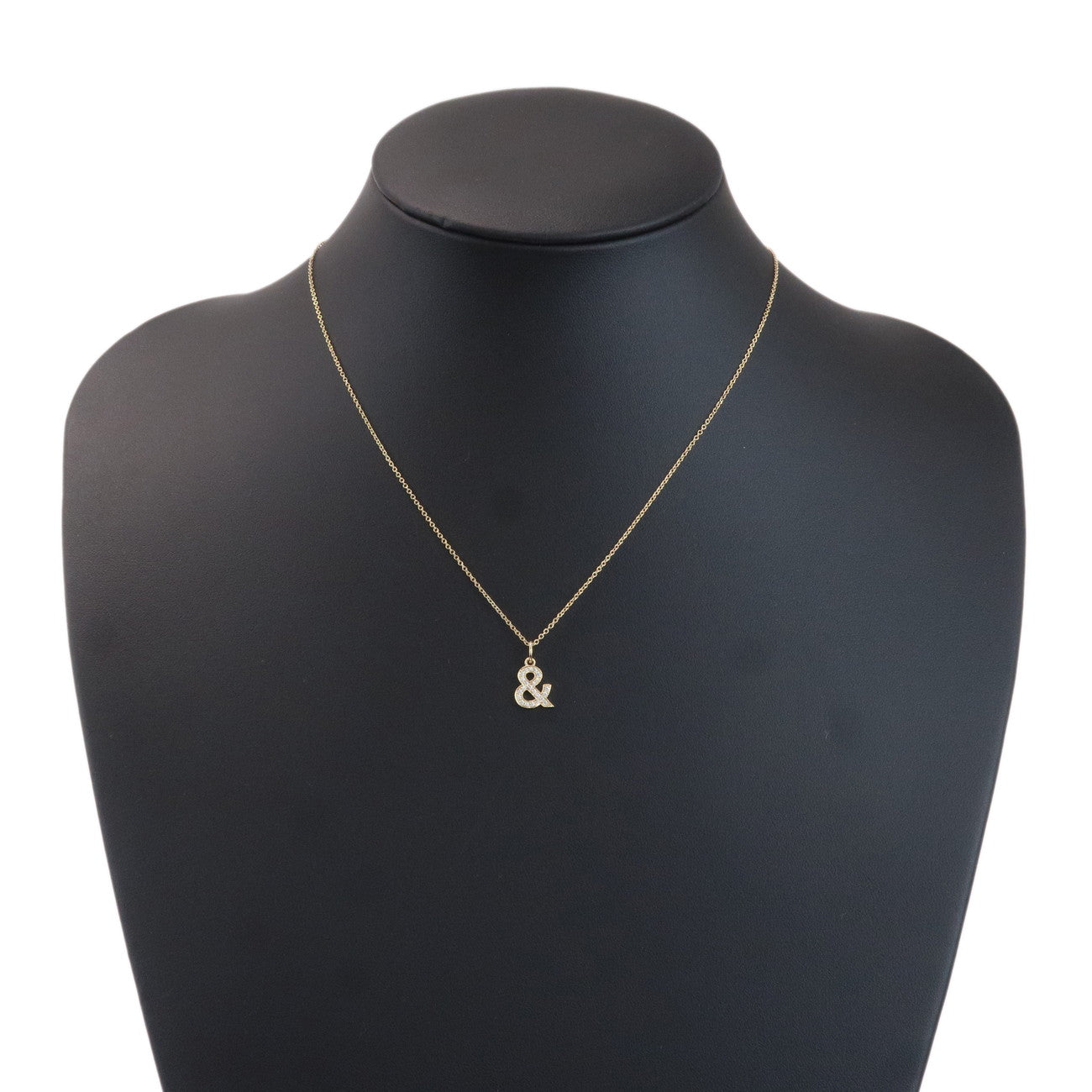 Tiffany&Co.-Ampersand-Diamond-Necklace-K18YG-750YG-Yellow-Gold