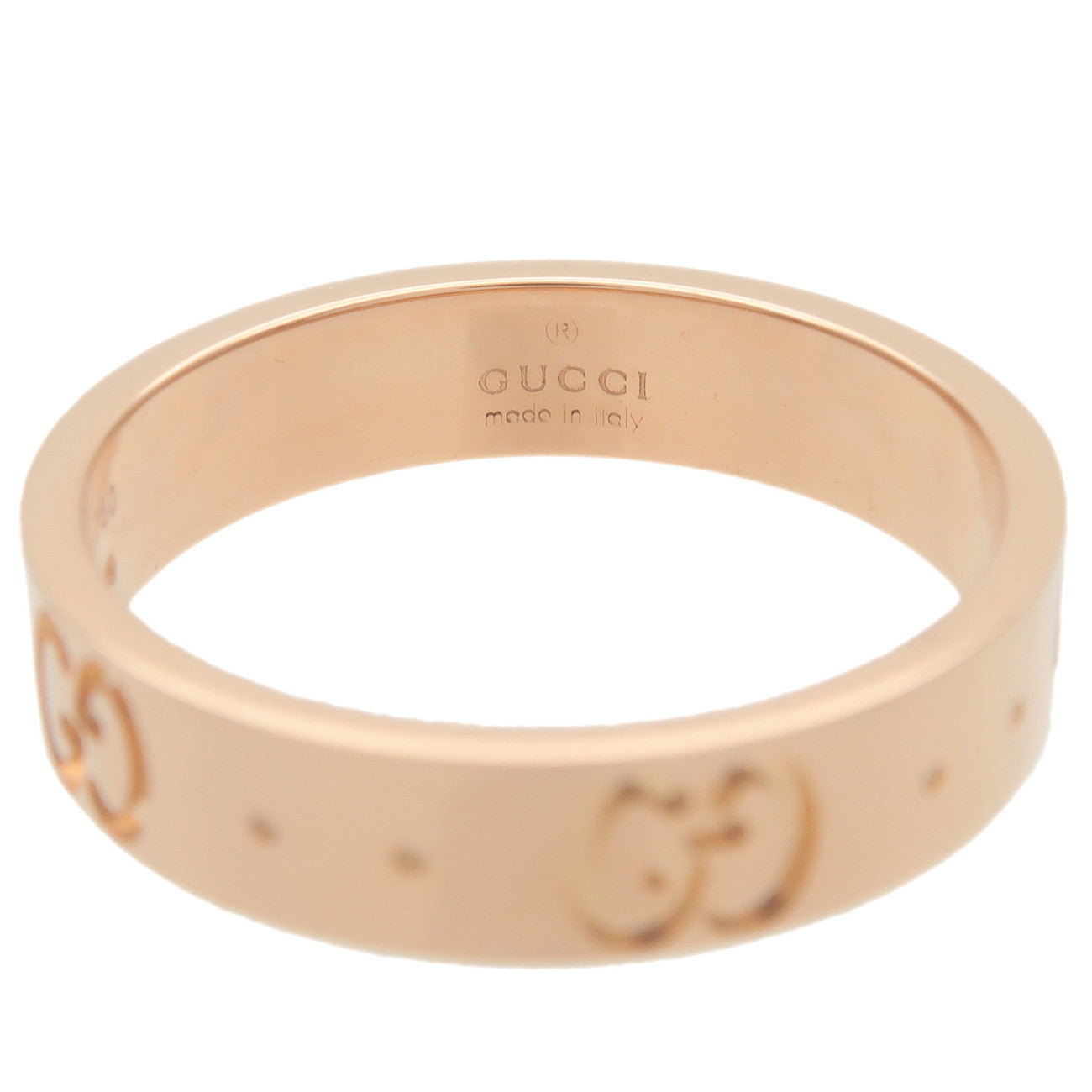GUCCI Icon Ring K18PG 750PG Rose Gold #10 US5 EU50 HK11