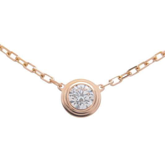 Cartier-Diamant-Leger-LM-1P-Diamond-Necklace-0.19ct-K18-750PG