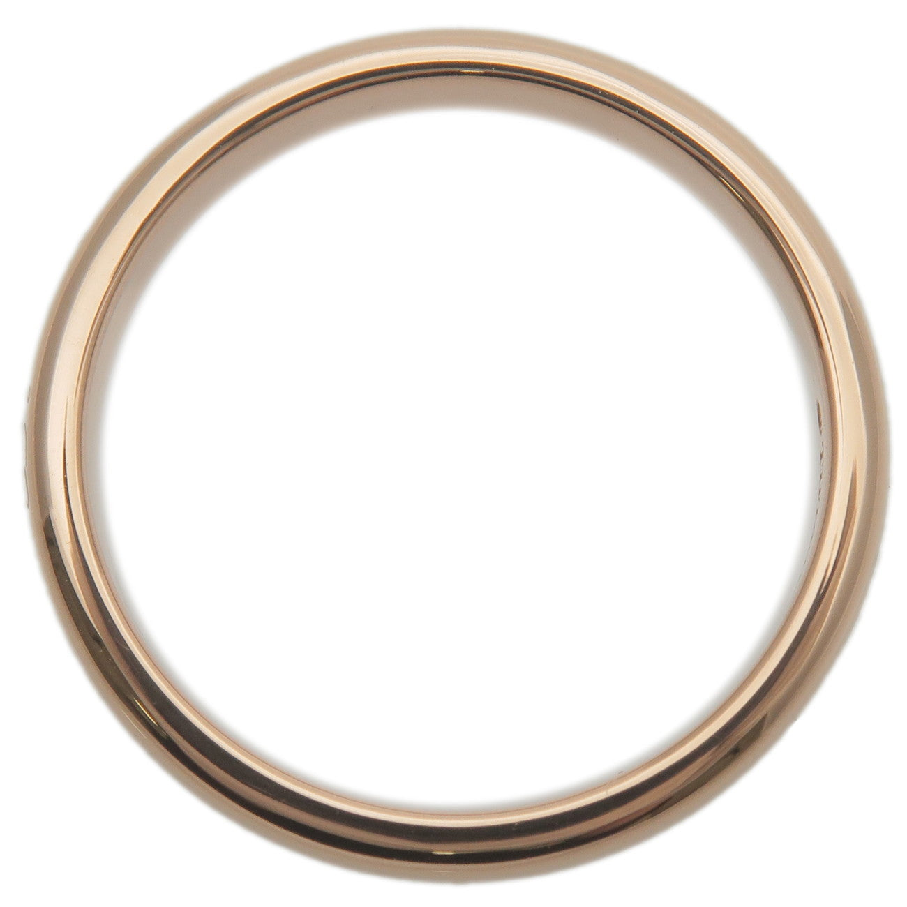 Tiffany&Co. Notes Lucida Band Ring K18 Rose Gold US5 EU49