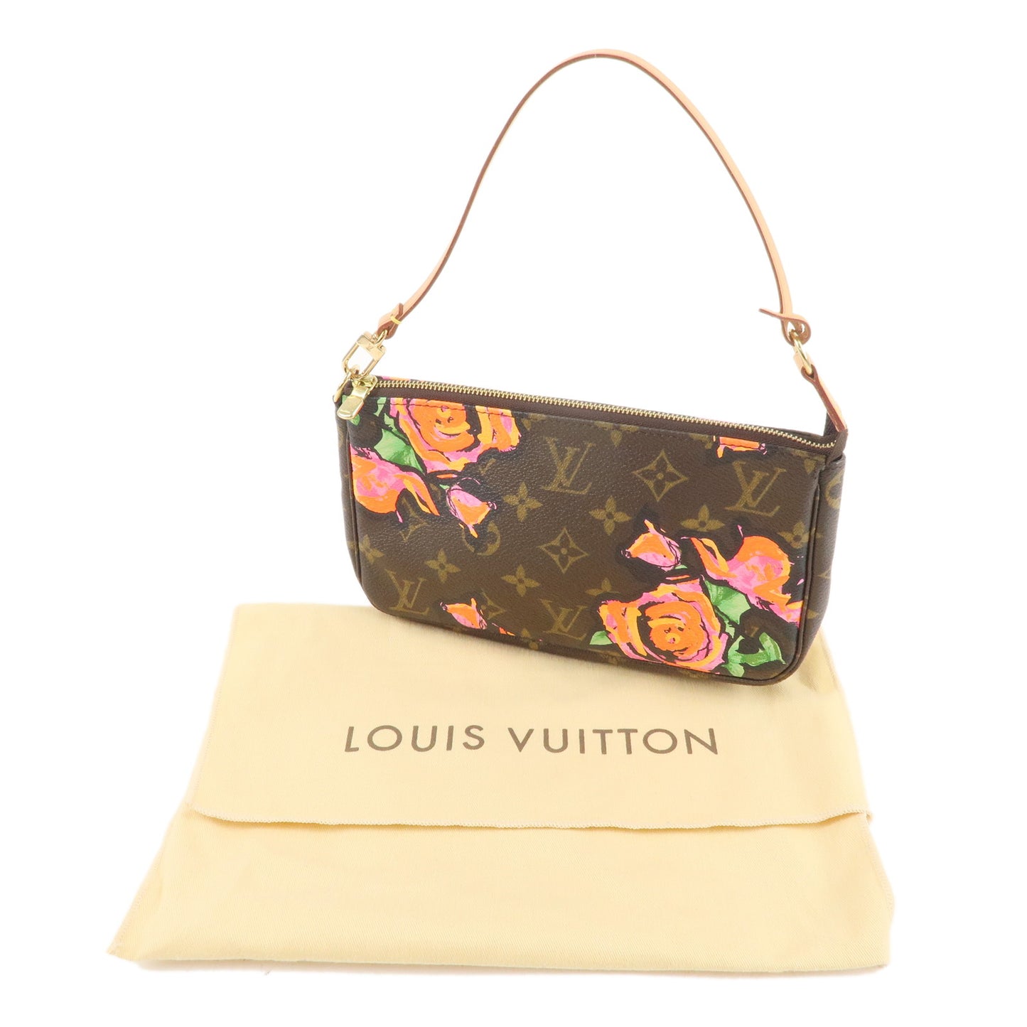 Louis Vuitton Monogram Rose Pochette Accessoires Pouch M48615