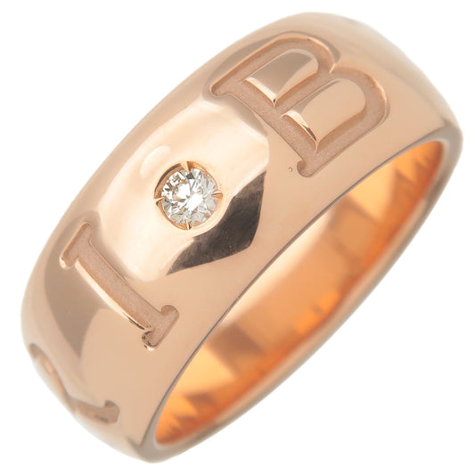 BVLGARI-Mono-Logo-1P-Diamond-Ring-K18-Rose-Gold-#55-US7-HK16-EU55