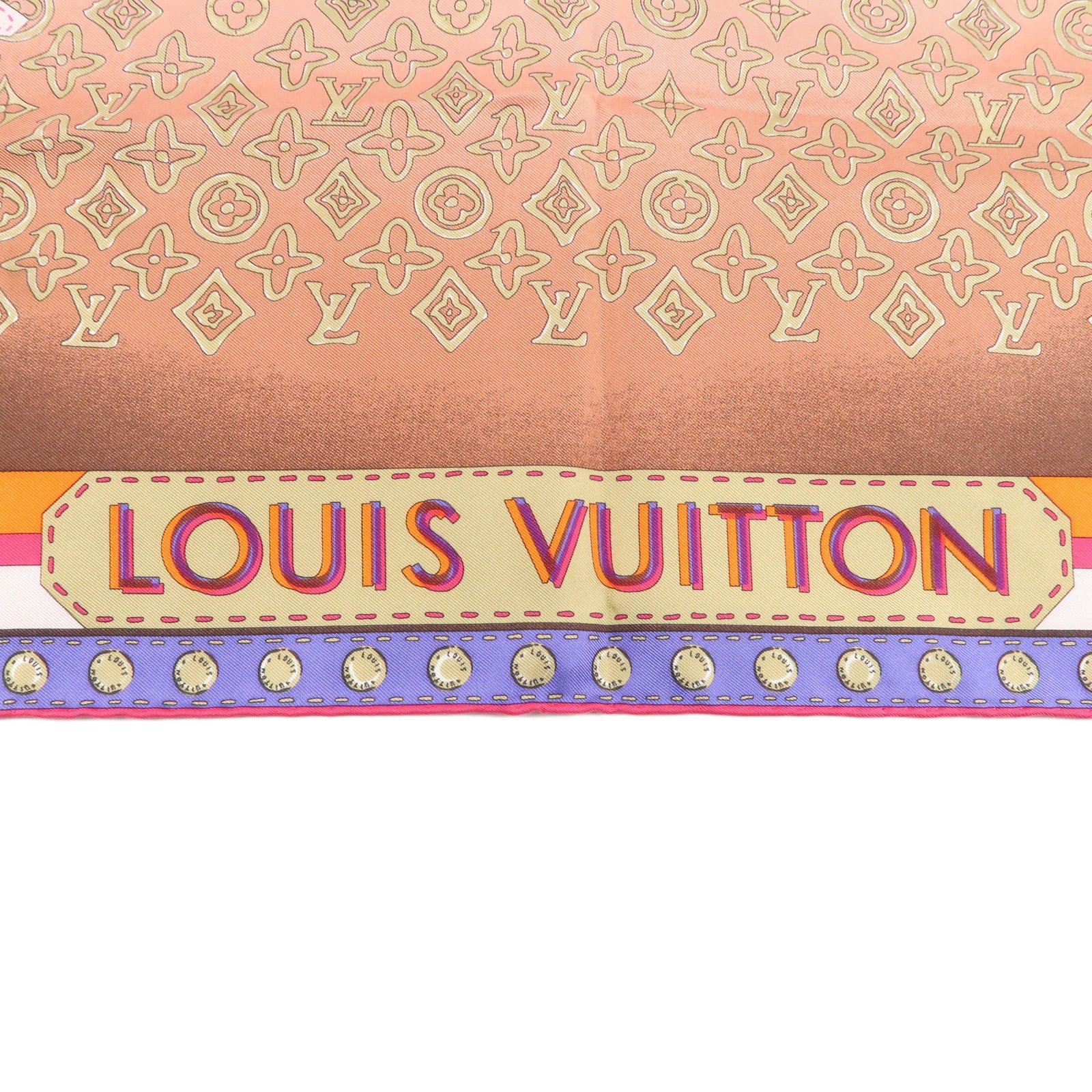 Louis-Vuitton-Monogram-100%-Silk-Scarf-World-Map-Brown-Pink –  dct-ep_vintage luxury Store