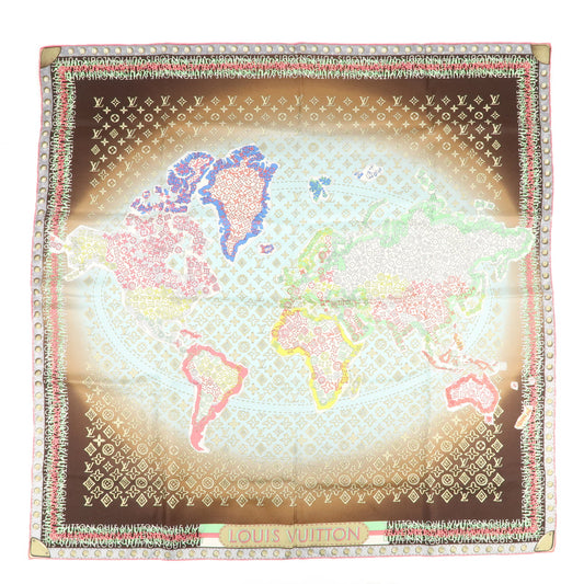 Louis-Vuitton-Monogram-Scarf-World-Map-Brown-Light-Blue-402470