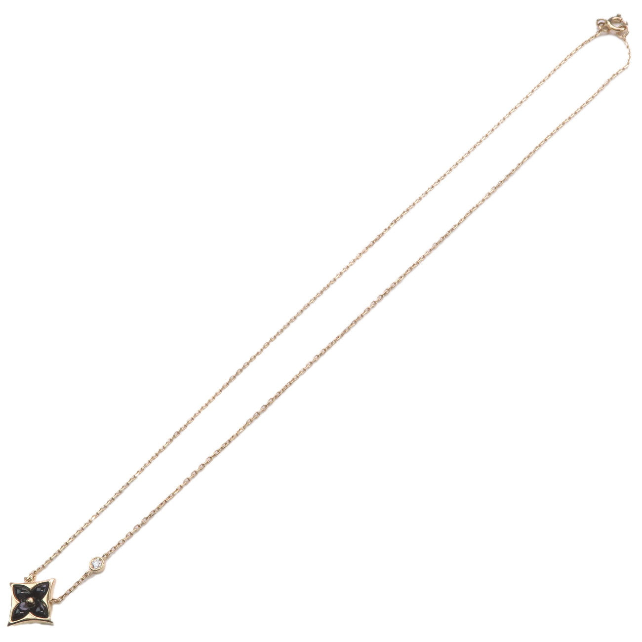 Louis Vuitton Pandantiff Star Blossom BB Necklace K18 YG Q93699