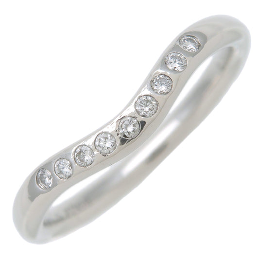 Tiffany&Co.-Curved-Band-9P-Diamond-Ring-PT950-Platinum-US4-4.5