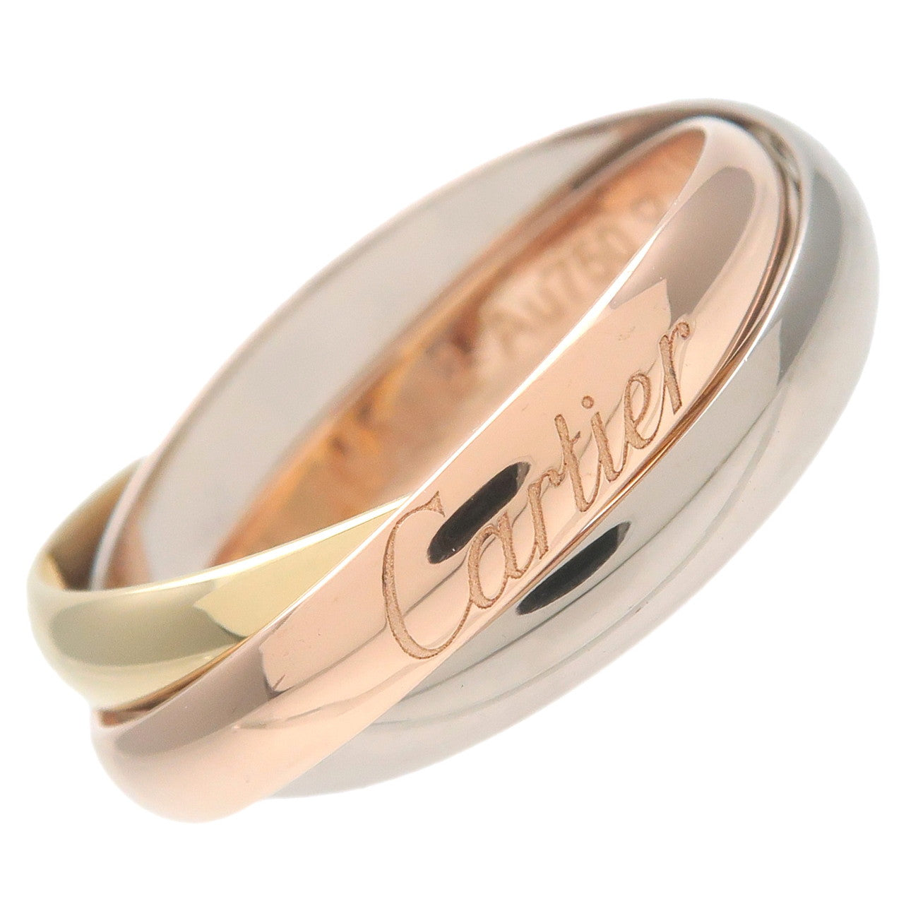 Cartier-Trinity-Ring-SM-K18-750-YG/WG/PG-#48-US4.5-5-EU48.5