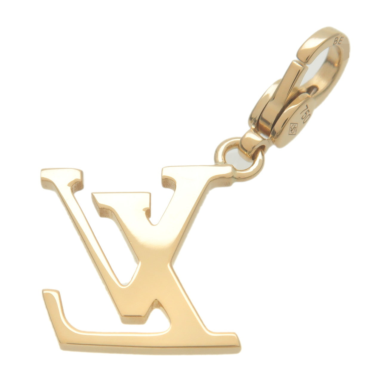 Louis Vuitton Charm de Monogram Necklace Charm Yellow Gold Q93057