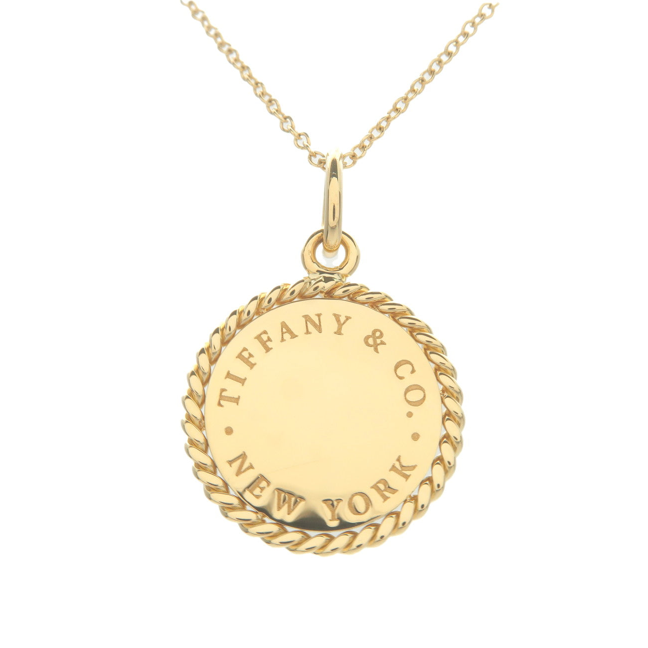 Tiffany&Co.-Twist-Round-Necklace-K18YG-750-Yellow-Gold