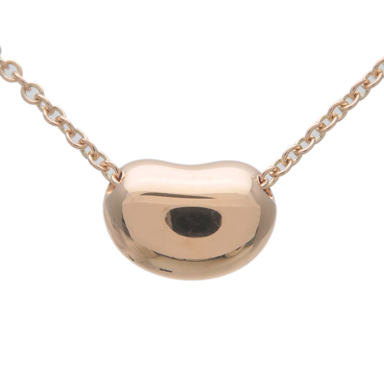 Tiffany&Co. Bean Necklace Small K18PG 750PG Rose Gold