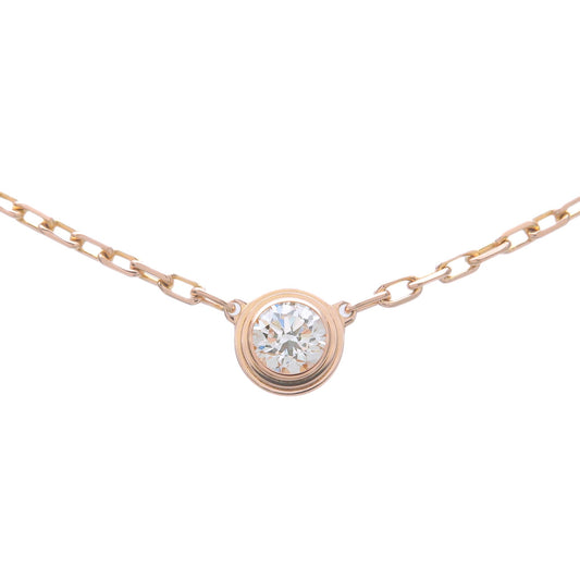 Cartier-Diamant-Leger-SM-1P-Diamond-Necklace-0.09ct-K18-750PG