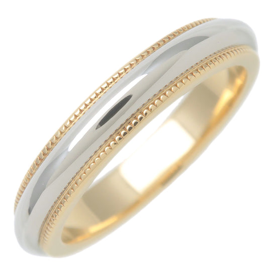 Tiffany&Co.-Milgrain-Band-Ring-K18-Yellow-Gold-Platinum-950-US4.5