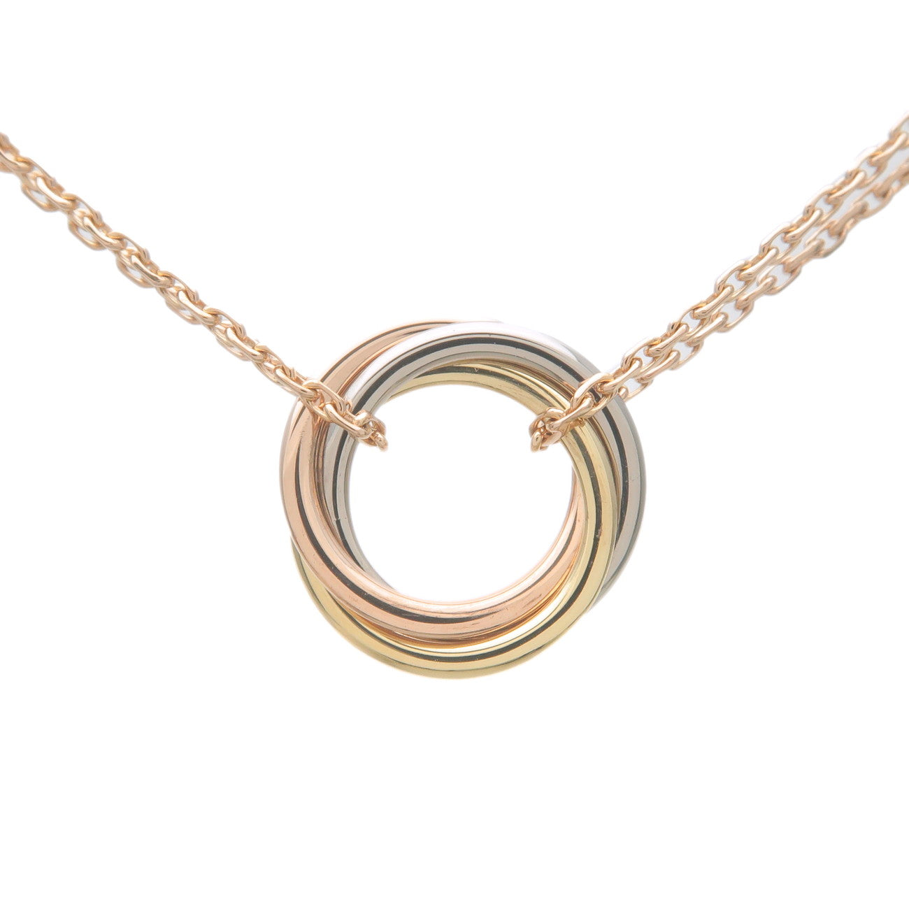 Cartier Sweet Trinity Necklace K18 750 Yellow/White/Rose Gold