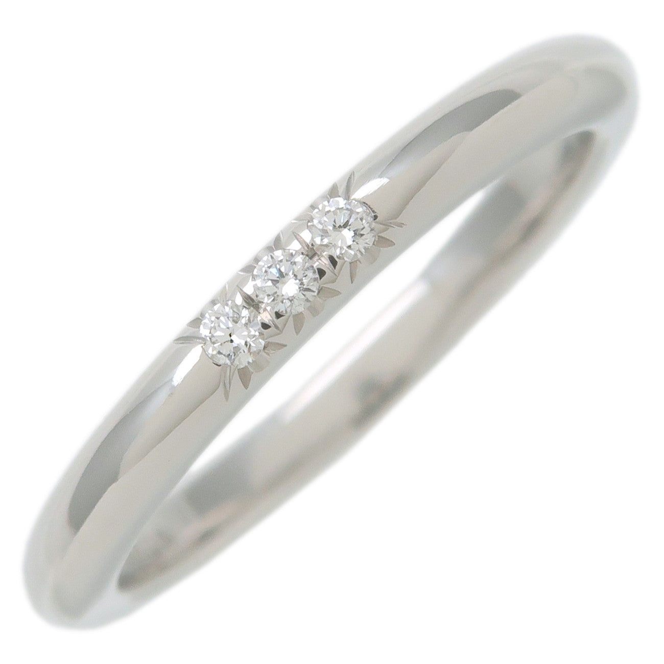 Tiffany&Co.-Classic-Band-Ring-3P-Diamond-PT950-Platinum-US4