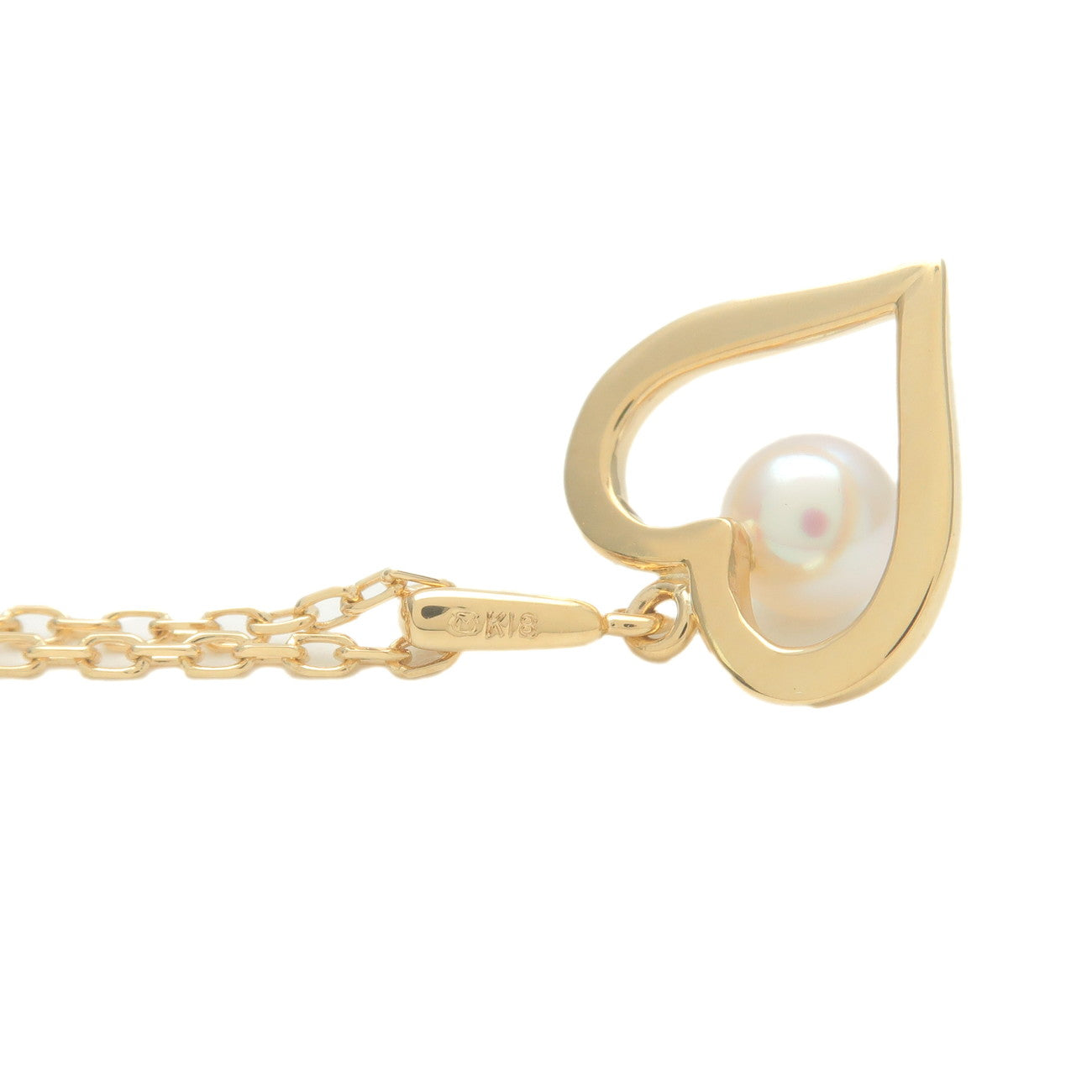 MIKIMOTO Pearl Necklace K18YG 750YG Yellow Gold