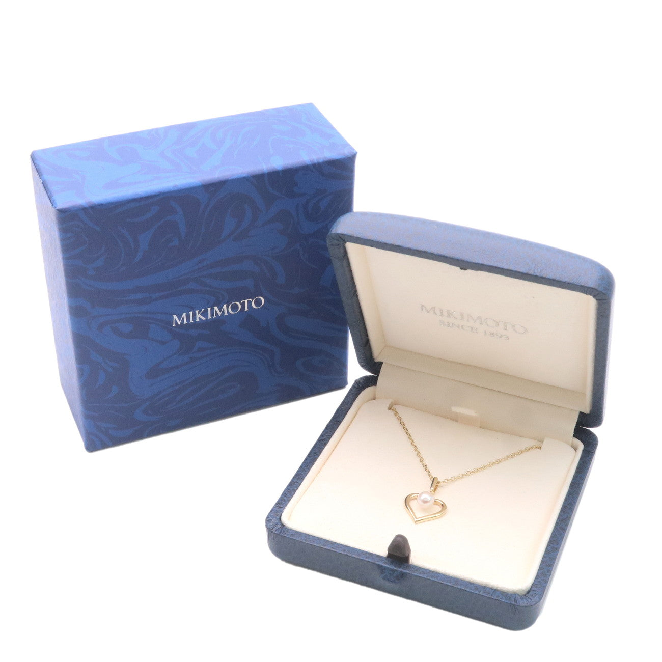 MIKIMOTO Pearl Necklace K18YG 750YG Yellow Gold