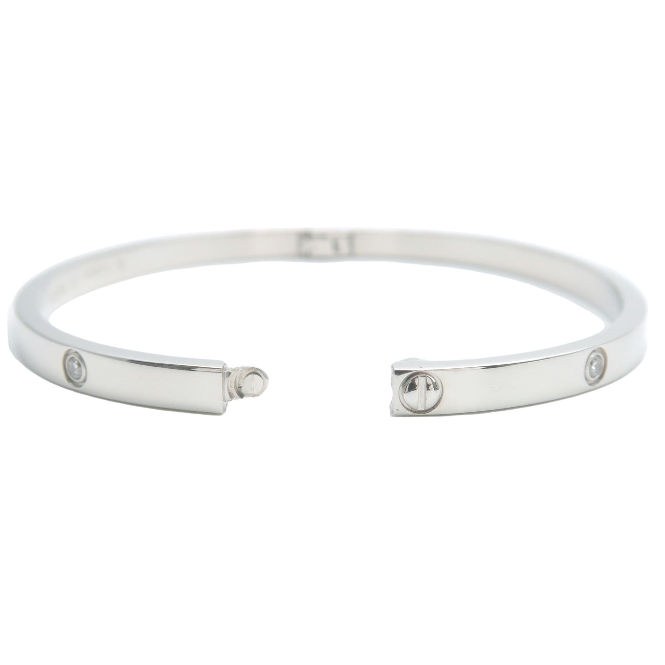 Cartier Love Bracelet SM 17 6P Half Diamond K18WG White Gold