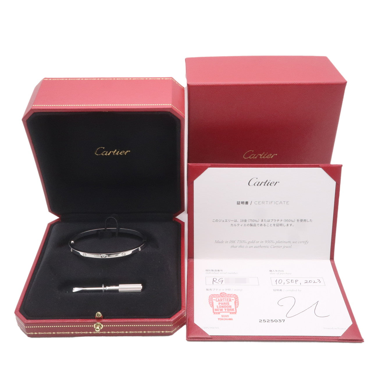 Cartier love best sale bracelet half diamond