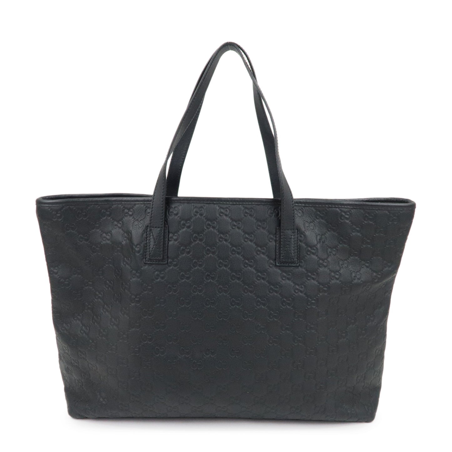 GUCCI Guccissima Leather Tote Bag Shoulder Bag Black 211120