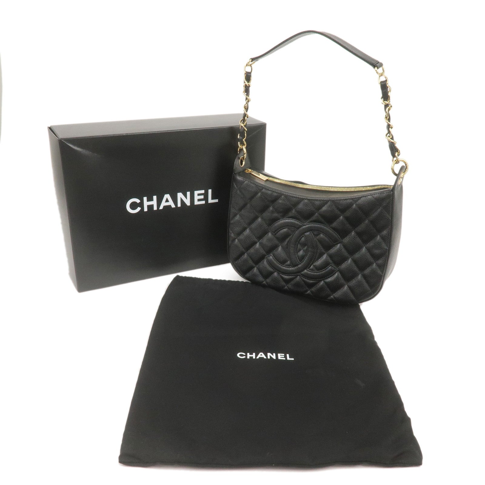 Chanel Matelasse Caviar Skin Chain Shoulder Bag