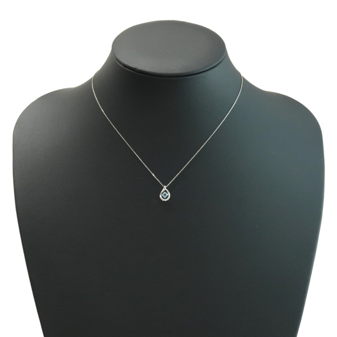 4C Aquamarine Diamond Necklace PT850 Platinum