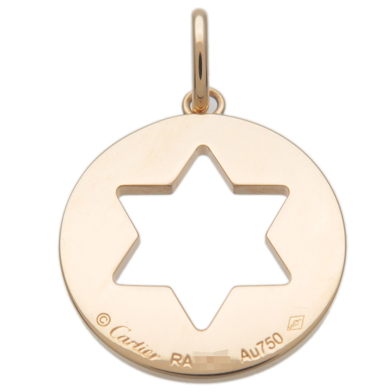 Cartier Star Medal Charm Pendant Top K18YG 750YG Yellow Gold dct