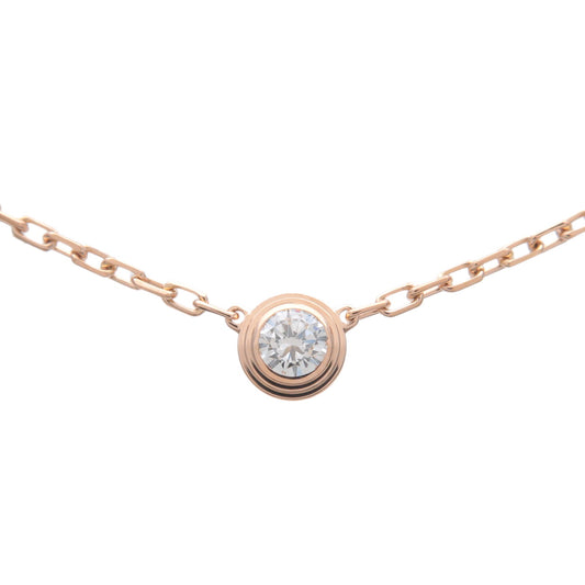 Cartier-Diamant-Leger-SM-1P-Diamond-Necklace-0.09ct-K18-750PG