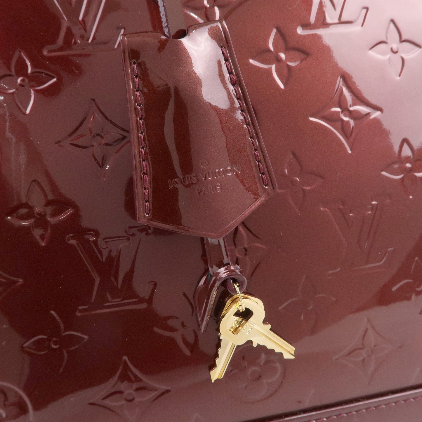 Louis Vuitton Monogram Vernis Alma PM Bag Rouge Fauviste M91691