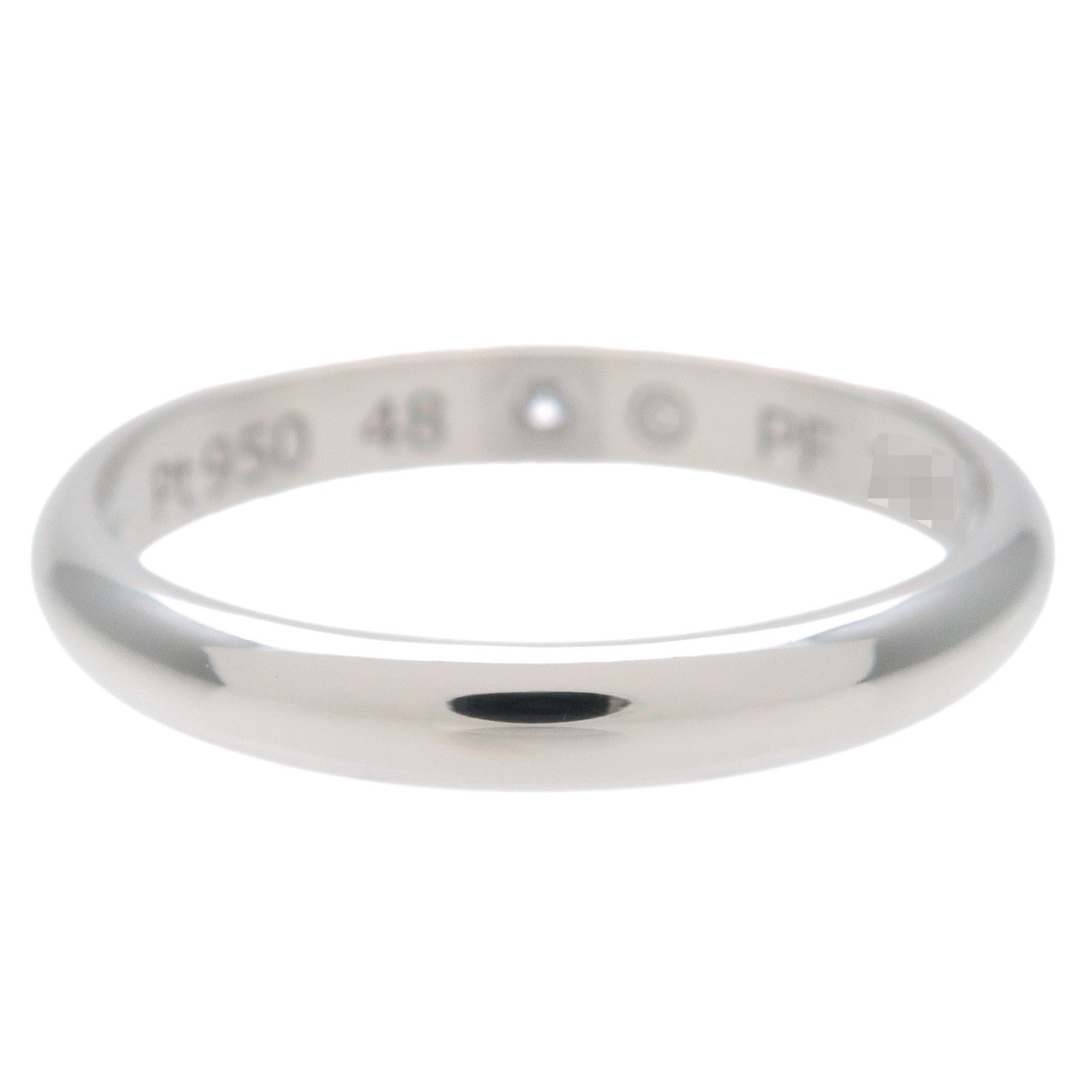 Cartier Wedding Ring 1P Diamond PT950 Platinum #48 US4.5 EU48