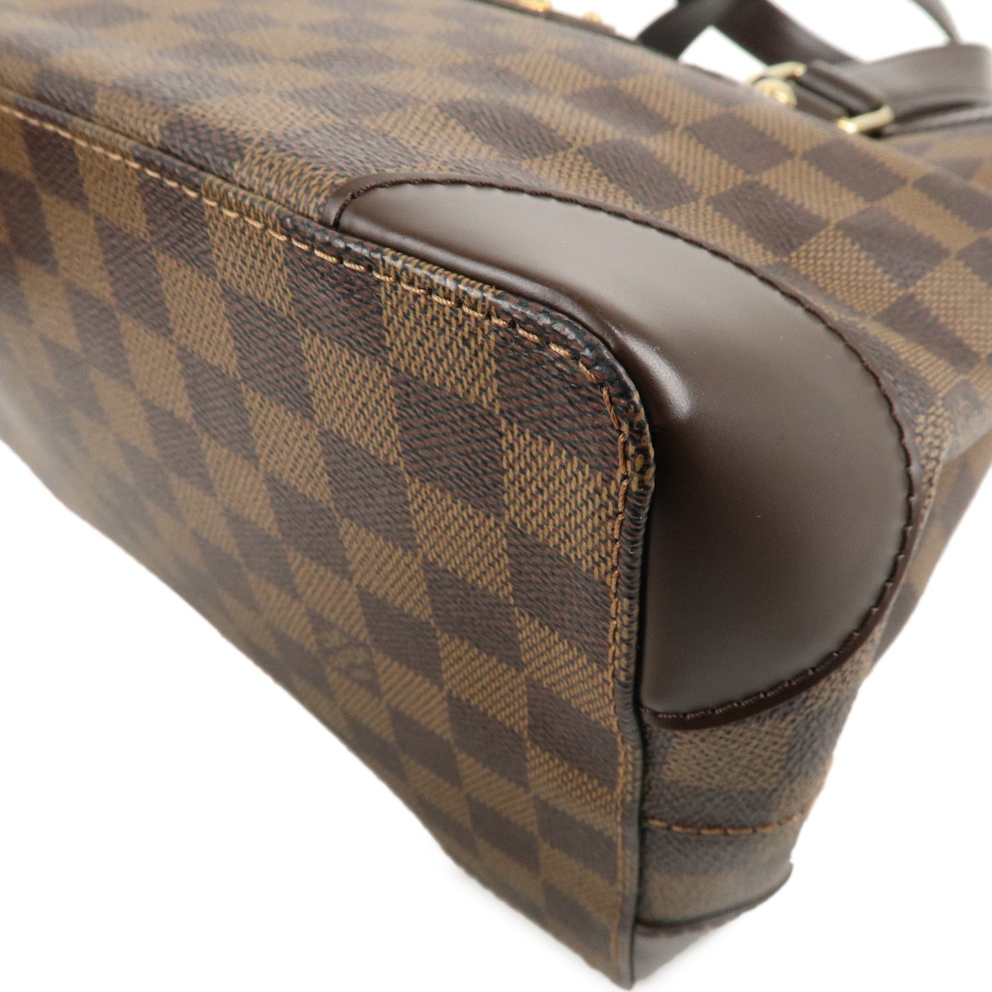 Louis Vuitton Damier Ebene Hampstead PM Hand Bag Tote Bag N51205