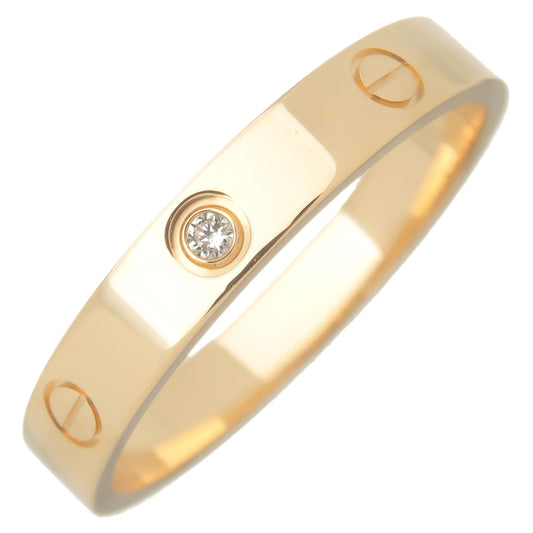 Cartier-Mini-Love-Ring-1P-Diamond-K18YG-750-Yellow-Gold-#67-US12