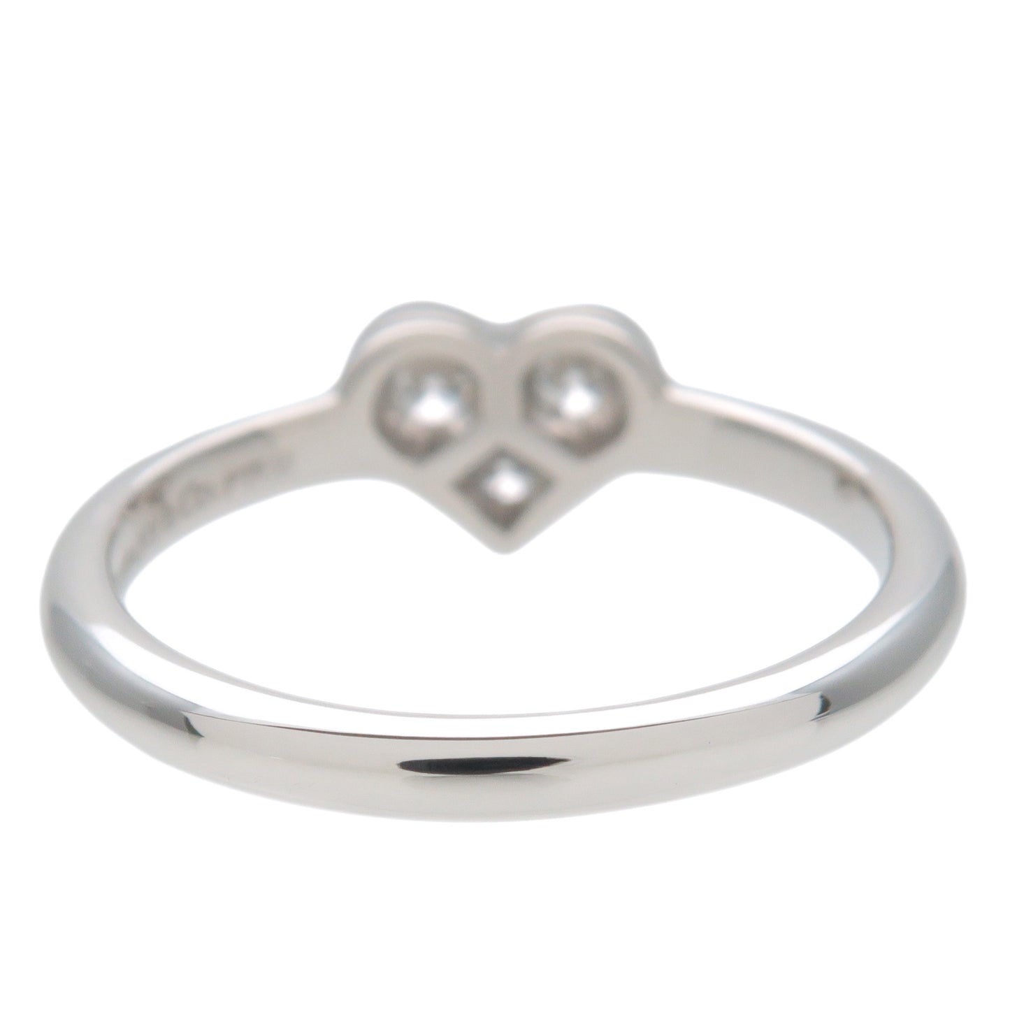 Tiffany&Co. Sentimental Heart 3P Diamond Ring PT950 Platinum