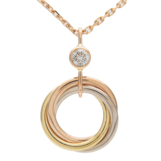 Cartier-Baby-Trinity-1P-Diamond-Necklace-K18-750YG/WG/PG