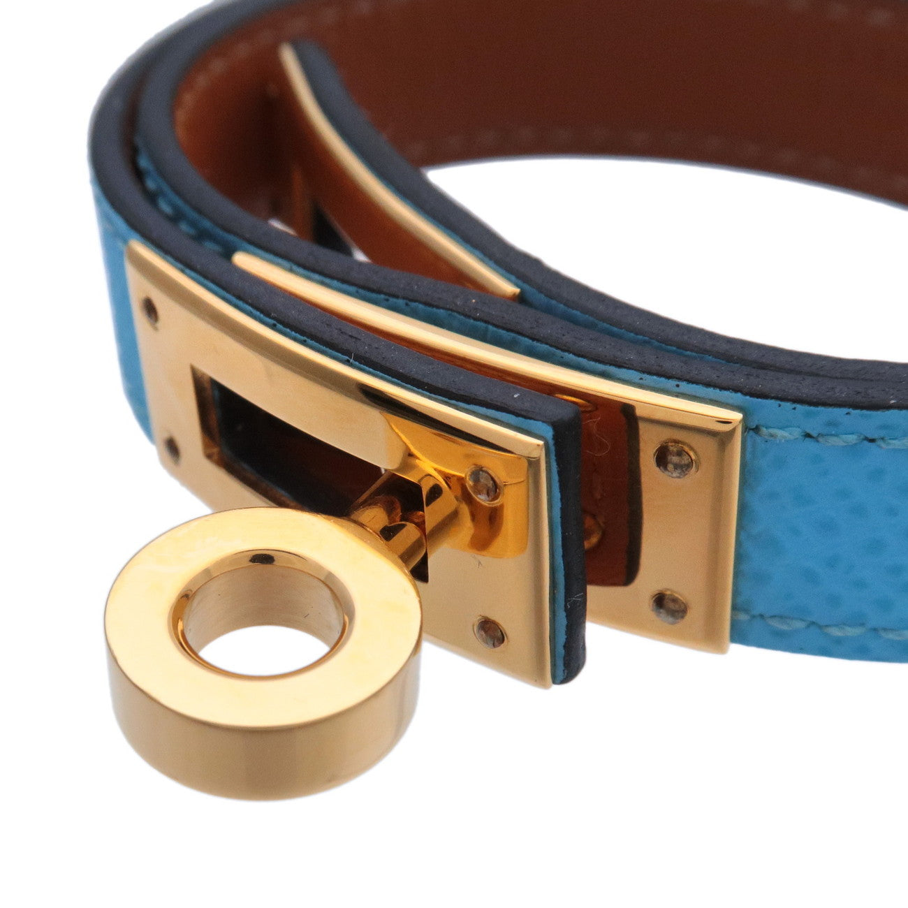 Hermès Curiosite Leather Bracelet Cuff - BAGAHOLICBOY