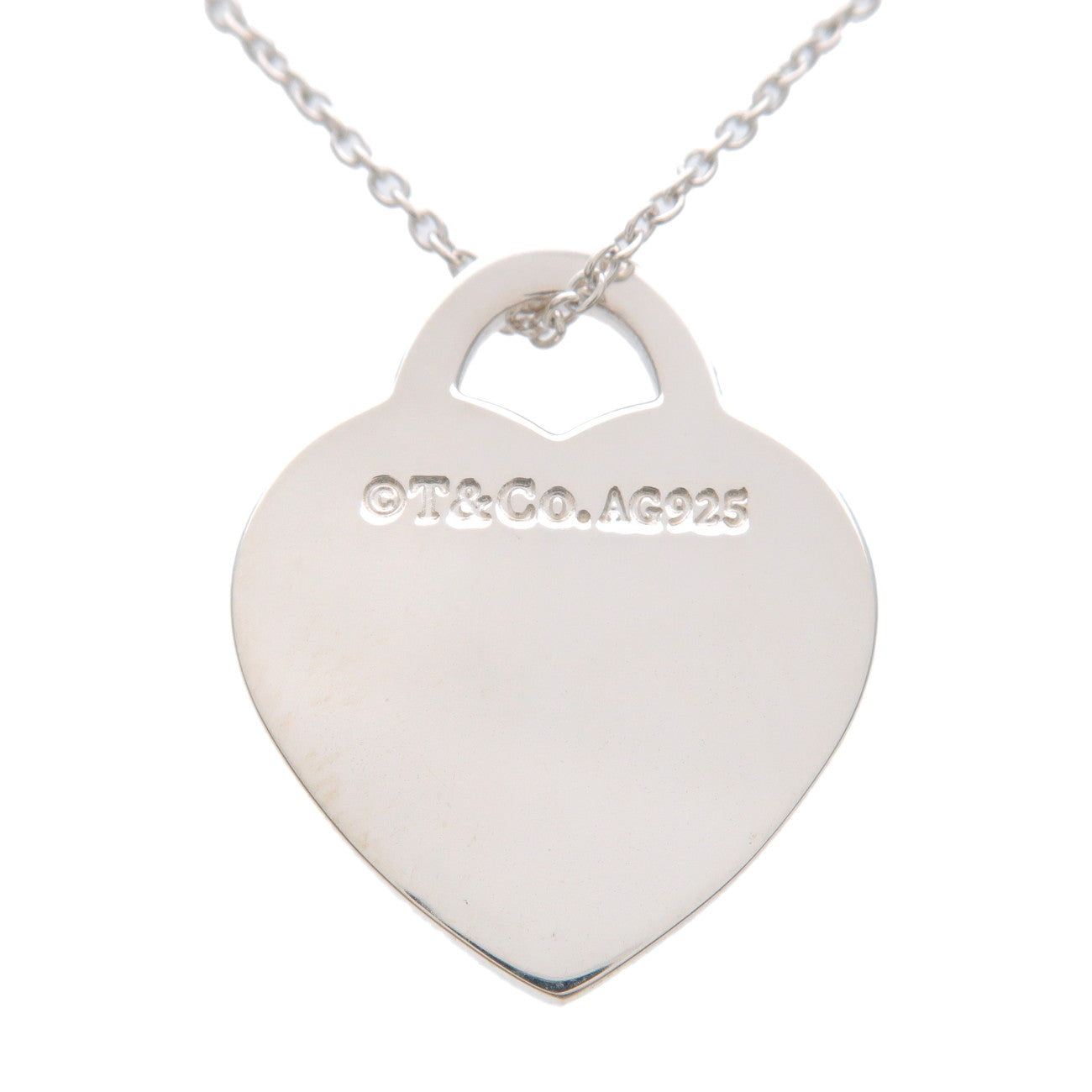 Tiffany&Co. Return to Tiffany Heart Tag Necklace SV925 Silver