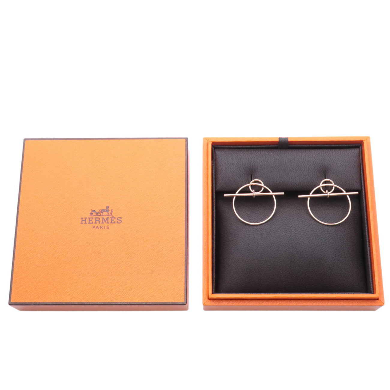 Hermes hot sale loop earrings